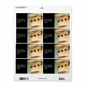 Étiquette de massage en pierre chaude (Feuille entière)