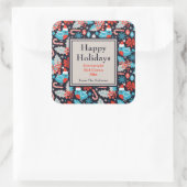 Étiquette de mélange de cacao chaud Holly et d'ois (Sac)