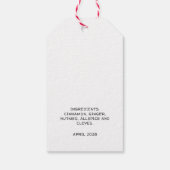 Étiquette de mélange de épices de citrouille (Dos)