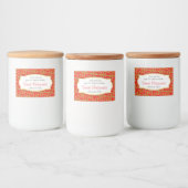 Étiquette de mencemeat à motifs cachemley de Noël (Bouteilles)