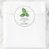 étiquette de menthe faite maison rien que pour vou (Sac)
