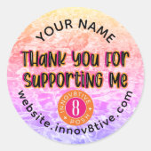 étiquette de Merci (Devant)