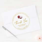 Étiquette de Merci de chiche à oignon rouge maison (Enveloppe)