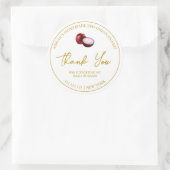 Étiquette de Merci de chiche à oignon rouge maison (Sac)