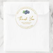 Étiquette de Merci de confiture de bleuet maison s (Sac)