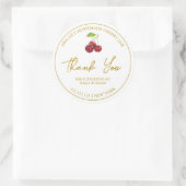 Étiquette de Merci de confiture de cerisier maison (Sac)