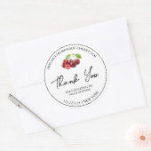 Étiquette de Merci de confiture de cerisier maison (Enveloppe)