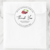 Étiquette de Merci de confiture de cerisier maison (Sac)