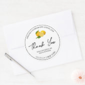 Étiquette de Merci de confiture de citron maison s (Enveloppe)