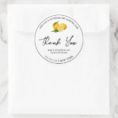Étiquette de Merci de confiture de citron maison s (Sac)
