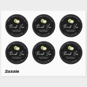 Étiquette de Merci de confiture de coco maison sim (Feuille)