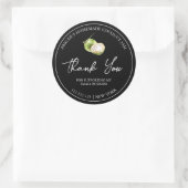 Étiquette de Merci de confiture de coco maison sim (Sac)