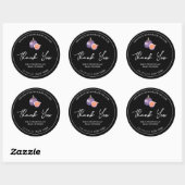 Étiquette de Merci de confiture de fibre simple fa (Feuille)