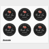 Étiquette de Merci de confiture de fibre simple fa (Feuille)