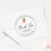 Étiquette de Merci de confiture de fraises maison (Enveloppe)