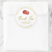 Étiquette de Merci de confiture de grenade maison  (Sac)