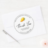 Étiquette de Merci de confiture Mango simple fait (Enveloppe)