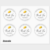 Étiquette de Merci de confiture Mango simple fait (Feuille)