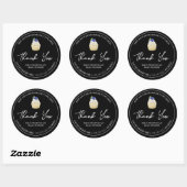 Étiquette de Merci de Cupcake maison simple (Feuille)