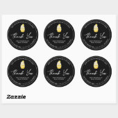 Étiquette de Merci de Cupcake maison simple (Feuille)