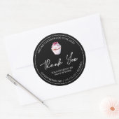 Étiquette de Merci de Cupcake maison simple (Enveloppe)