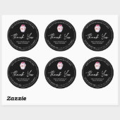 Étiquette de Merci de Cupcake maison simple (Feuille)