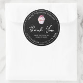 Étiquette de Merci de Cupcake maison simple (Sac)