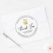 Étiquette de Merci de Cupcake maison simple (Enveloppe)