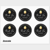 Étiquette de Merci de Cupcake maison simple (Feuille)