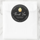 Étiquette de Merci de Cupcake maison simple (Sac)