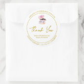 Étiquette de Merci de Donut maison simple (Sac)