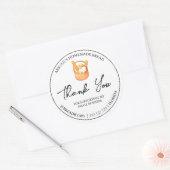 Étiquette de Merci de pain maison simple (Enveloppe)