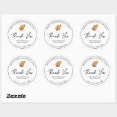 Étiquette de Merci de sauce d'arachide maison simp (Feuille)