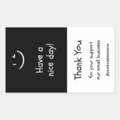 Étiquette de Merci de sceau de boîte (Devant)