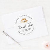 Étiquette de Merci de thé à la cannelle maison (Enveloppe)