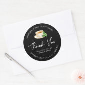 Étiquette de Merci de thé à la menthe maison simpl (Enveloppe)