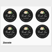 Étiquette de Merci de thé à la menthe maison simpl (Feuille)