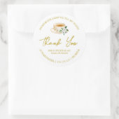 Étiquette de Merci de thé au Jasmin fait maison (Sac)