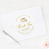 Étiquette de Merci de thé maison simple (Enveloppe)