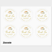 Étiquette de Merci de thé maison simple (Feuille)