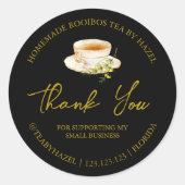 Étiquette de Merci de thé Rooibos maison simple (Devant)