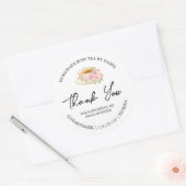 Étiquette de Merci de thé Rose maison simple (Enveloppe)
