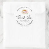 Étiquette de Merci de thé Rose maison simple (Sac)