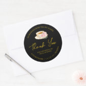 Étiquette de Merci de thé Rose maison simple (Enveloppe)