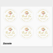 Étiquette de Merci de thé Rosehip maison simple (Feuille)