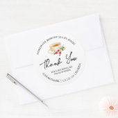 Étiquette de Merci de thé Rosehip maison simple (Enveloppe)
