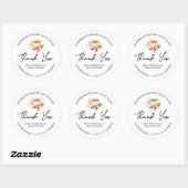 Étiquette de Merci de thé Rosehip maison simple (Feuille)