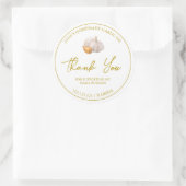 Étiquette de Merci d'huile d'ail maison simple (Sac)