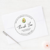 Étiquette de Merci d'huile d'Avocado simple fait m (Enveloppe)