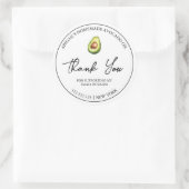 Étiquette de Merci d'huile d'Avocado simple fait m (Sac)
